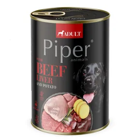 PIPER mit Rinderleber und Kartoffeln, Dose für Hunde 400g